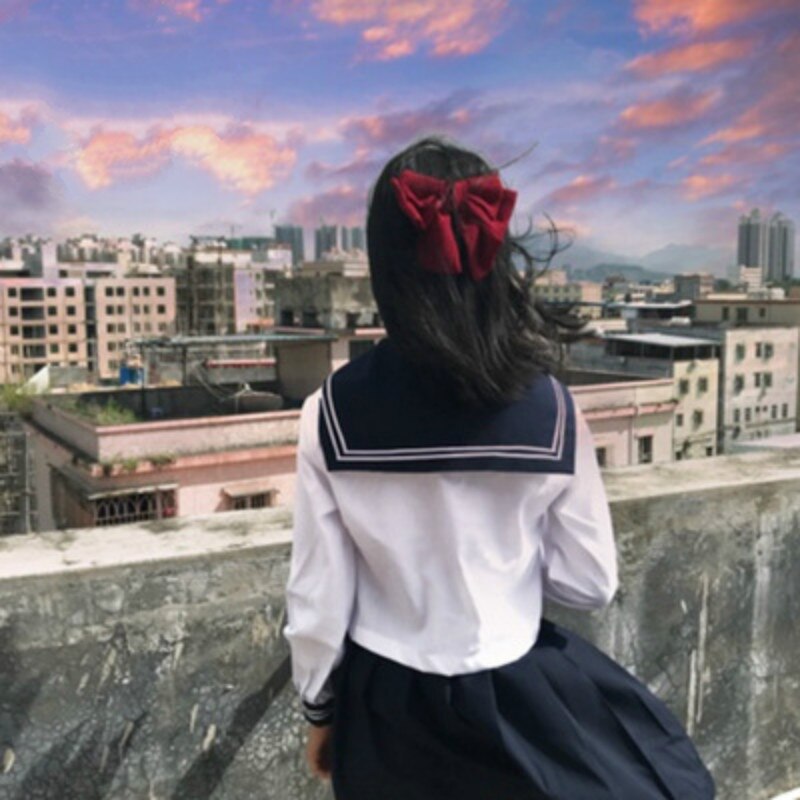 School Girl JK Uniform Women Chorus Performance Short Long Sleeve Japanese Sailor Uniforms Cute