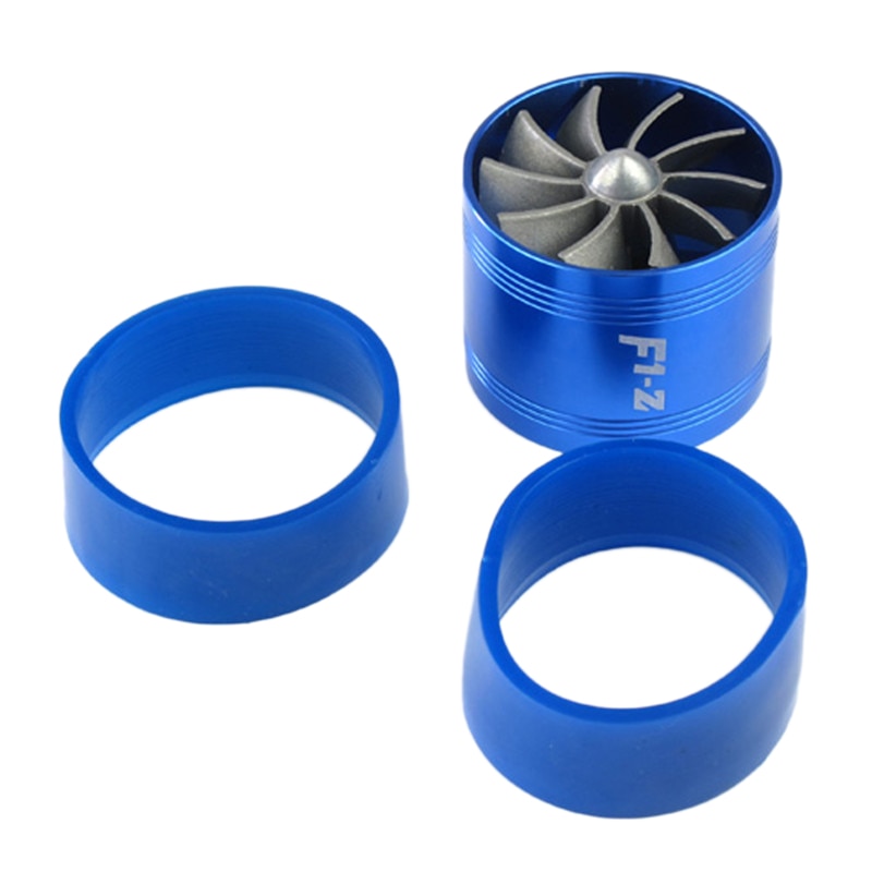 F1-Z Universal Single-Sided Turbine Engine Intake Turbocharger Intake Fuel Throttle Power Accessories Blue: Default Title