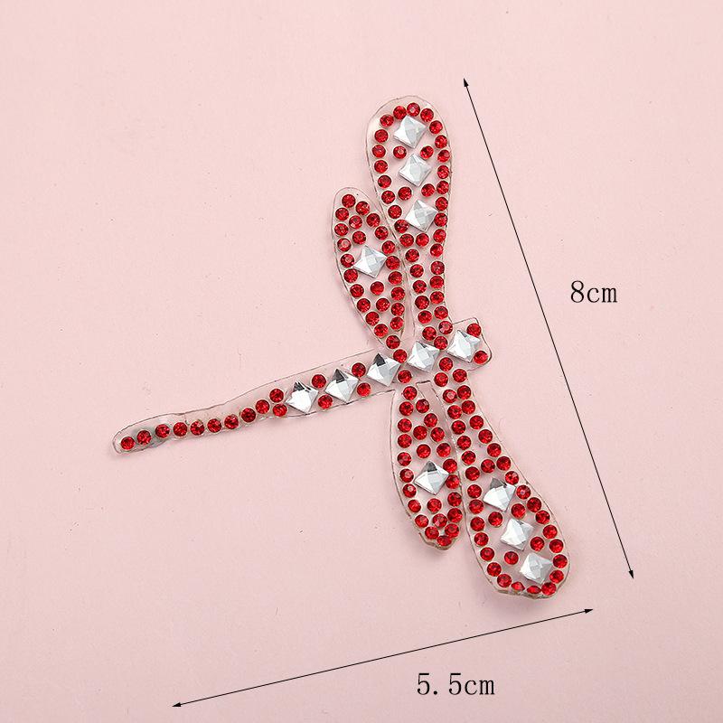 1pcs Animale fiori strass Patch Per accessori di Abbigliamento abbigliamento diamante scintillante Ropa Parches Trasferimento Patch: 2