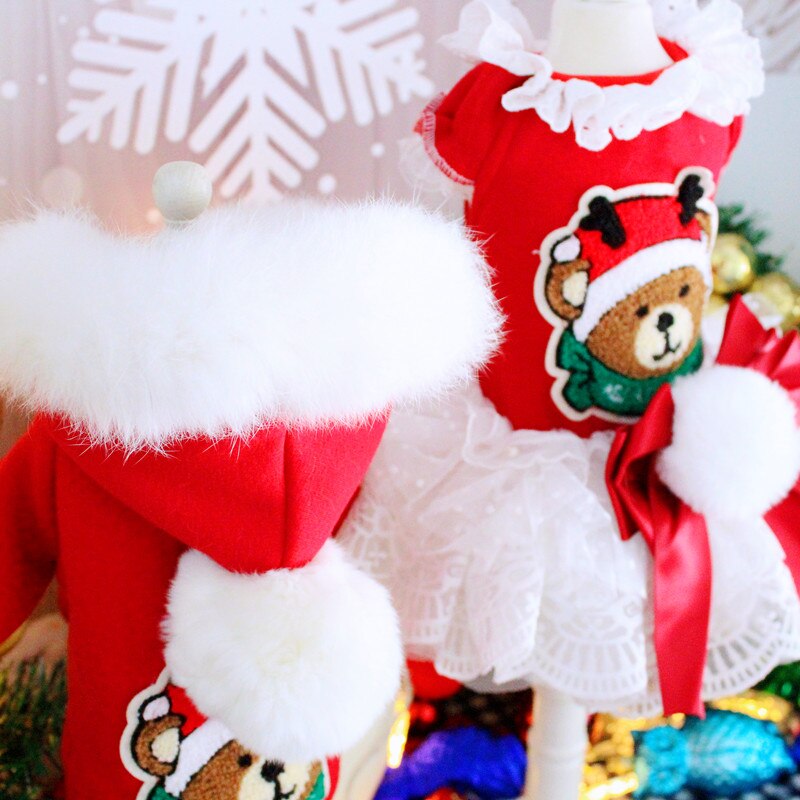 white christmas dresses Candy Cane Cutie Dog Dress- Posh Puppy Boutique main image 0