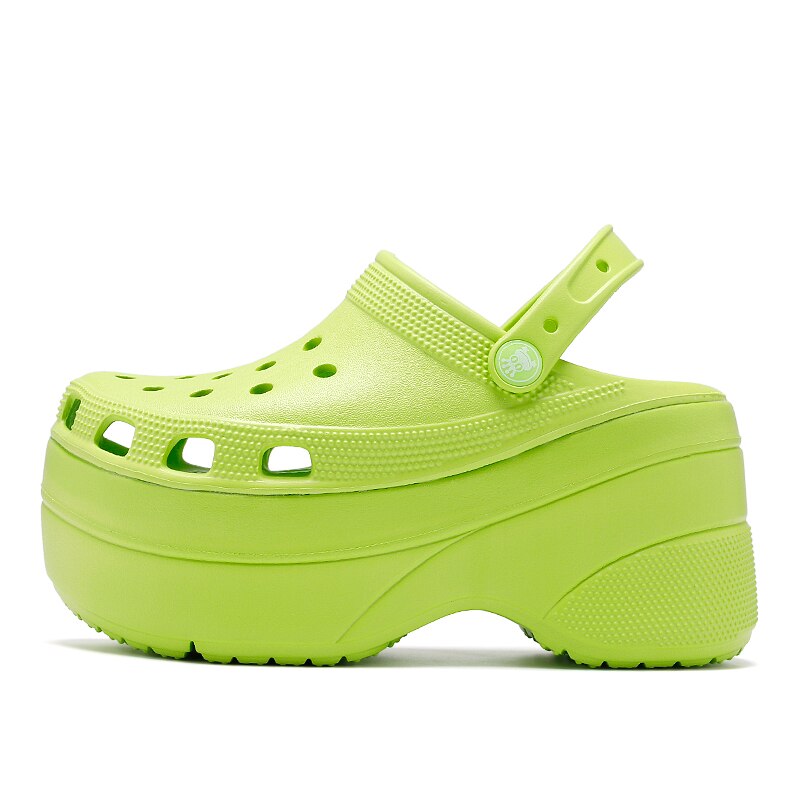Nowe gorące cukierki kolor platformy drewniaki dla kobiet 10cm Super wysokie szpilki damskie Mule drewniaki buty ogrodowe letnie drewniaki kapcie