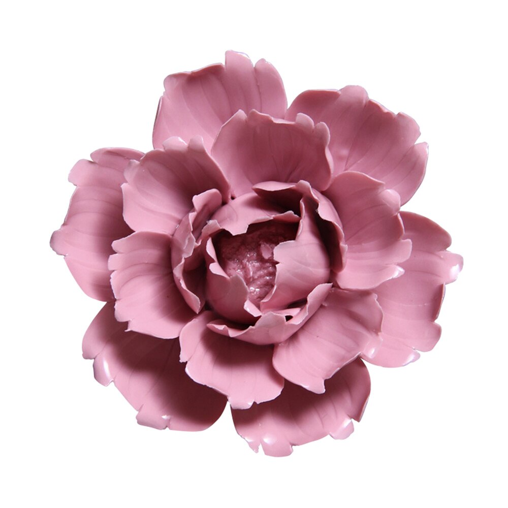 Ceramic Art Flower Wall Hanging Wall-mounted Decor Craft Artificial Stereoscopic Luoyang Peony Hanging Decor for Living Room Hom: Picture 1 2
