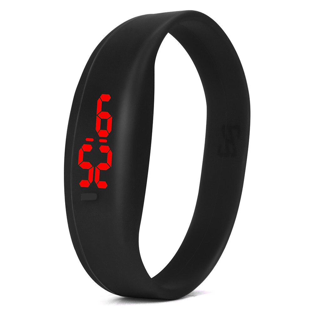 Часы LED Digital Anzeige Mann Armbinde Uhr Silikon Starp Frauen Uhren Elektronische Digitale Uhren Schüler Armbanduhren