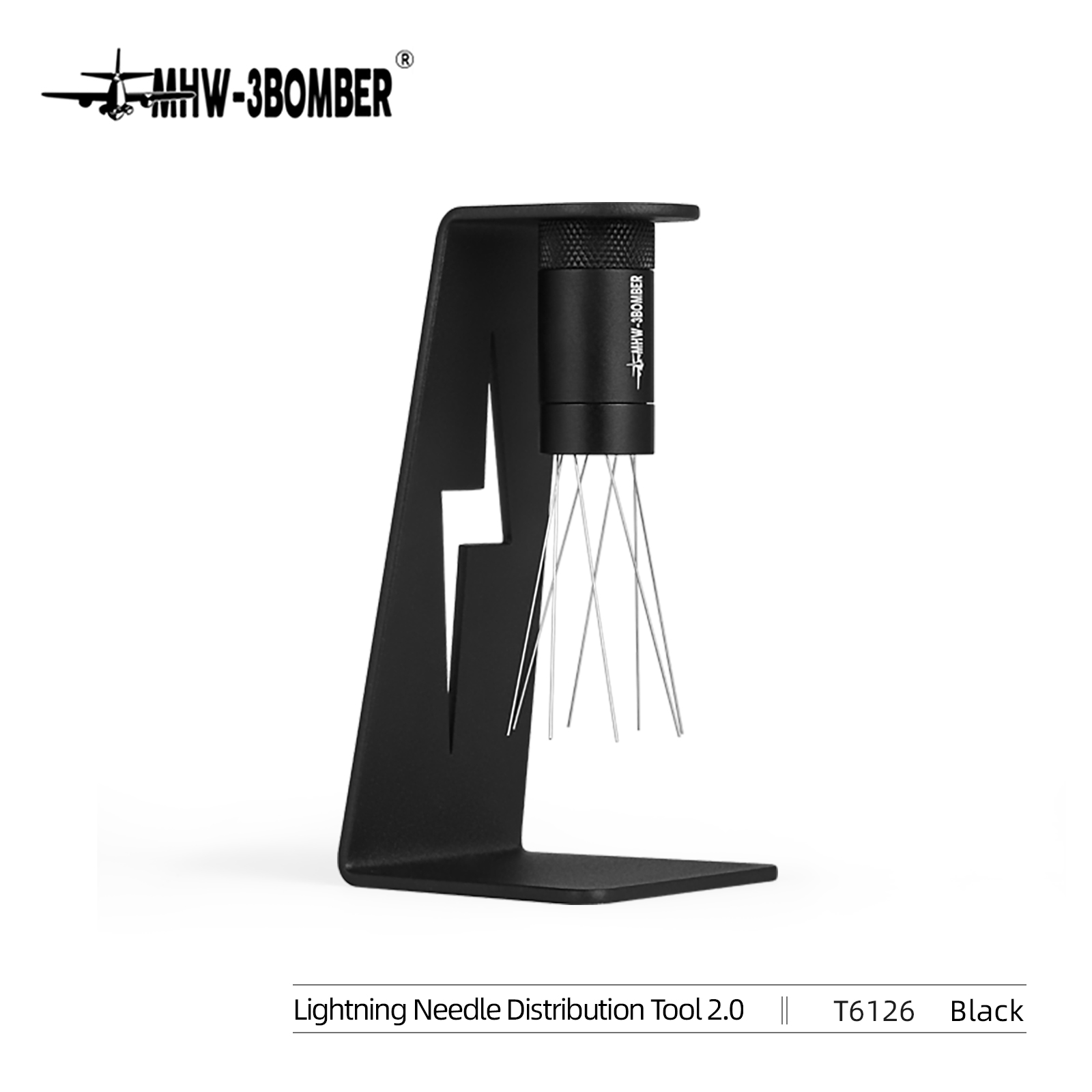 MHW-3BOMBER Adjustable WDT Espresso Distribution Tool Replaceable Needles Coffee Stirrer with Magnetic Stand Barista Accessories: Beige