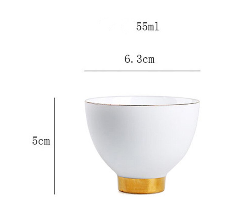 Keramische theekop handgemaakte meester theekommen kopje porselein pu'er theekopje kleine theekom