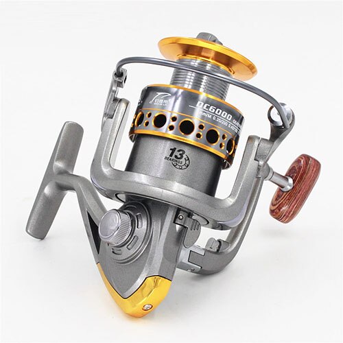 Hercules spinning fishing reel sea surf casting 13 bb 5.2:1 long cast shot silver wheel spinning 1000-7000- serie: Zilver / 5000 series