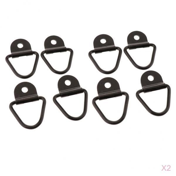 Zware zwarte stalen d-ringbevestiging op ladingbevestigingsanker voor aanhanger