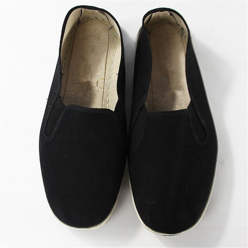 Cotton Sole Mens Kung Fu Closed Toe Slip On Shoes 517D