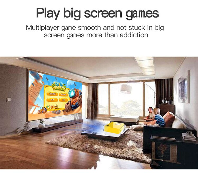 J15/S261 LED Mini Projector 320x240 Pixels Supports 1080P HDMI USB Audio Portable Projector Home Media Video player