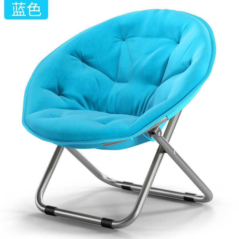 Silla plegable para exteriores, sillón pequeño redondo para leer en el campo, simple y conveniente, de tela para patio: 5