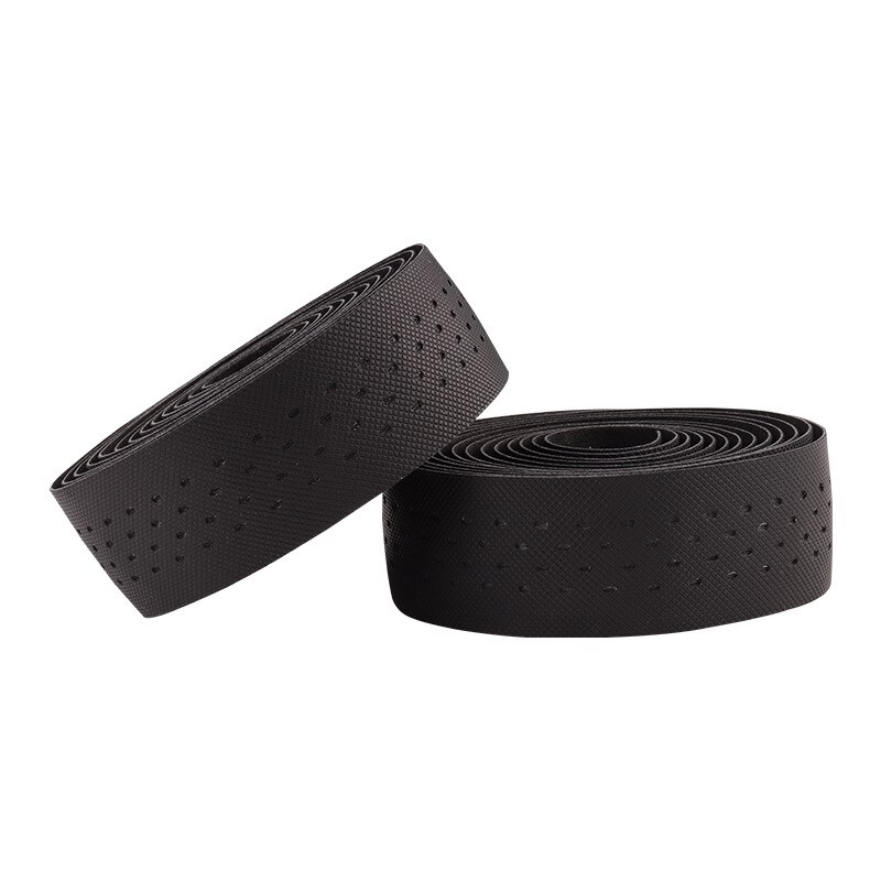 ! Road Bike Bar Tape Lederen Antislip Textuur Fietsstuur Lint Bar Tape: Black