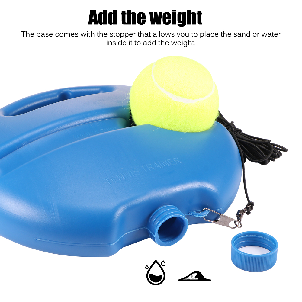 Rebound Ball Heavy Duty Tennis Training Tool Exercise Tennis Ball Sport Self-Study With Tennis Trainer Baseboard Sparring Device
