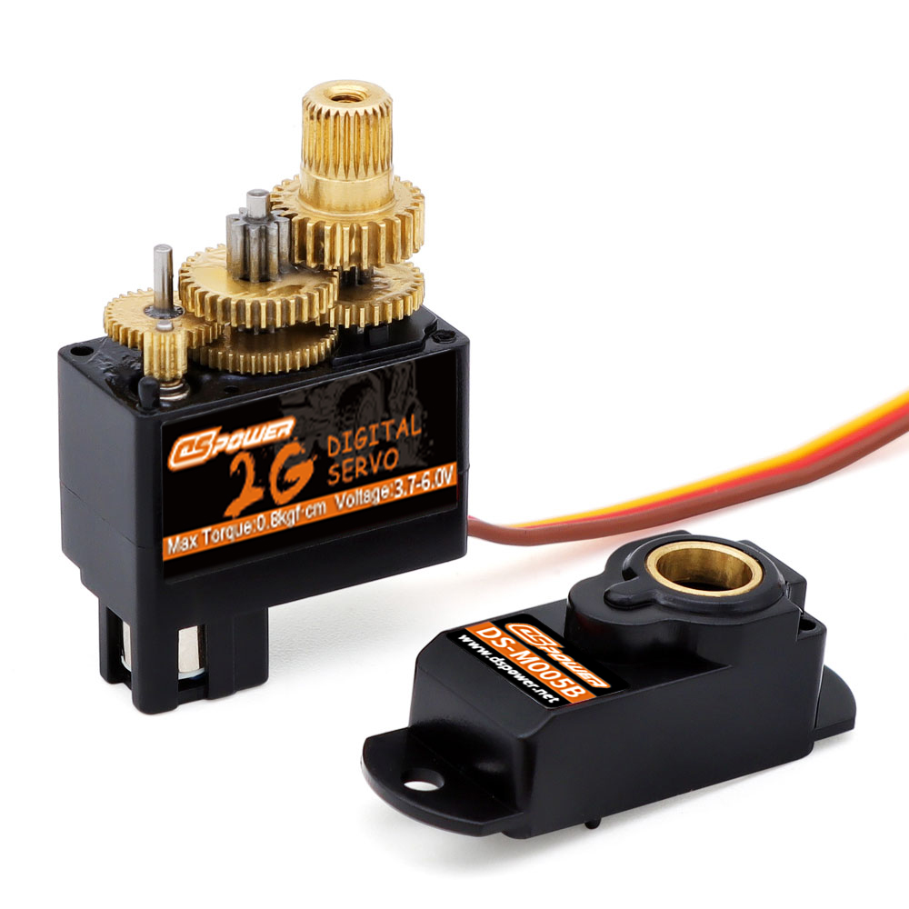 DSpower 2g motor Servo Metal Gear Mini micro Servos para aviones de coche RC helicóptero de ala fija RC coche barco conducto avión Robot