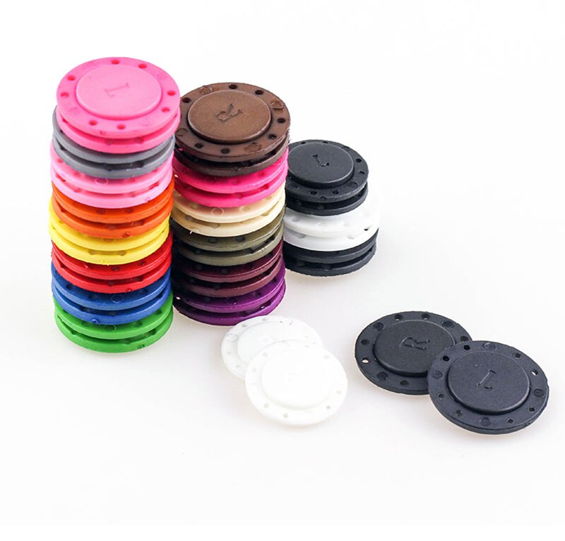 10sets White Black Plastic Nylon Magnetic Snap Button for Bag Handbag Sewing