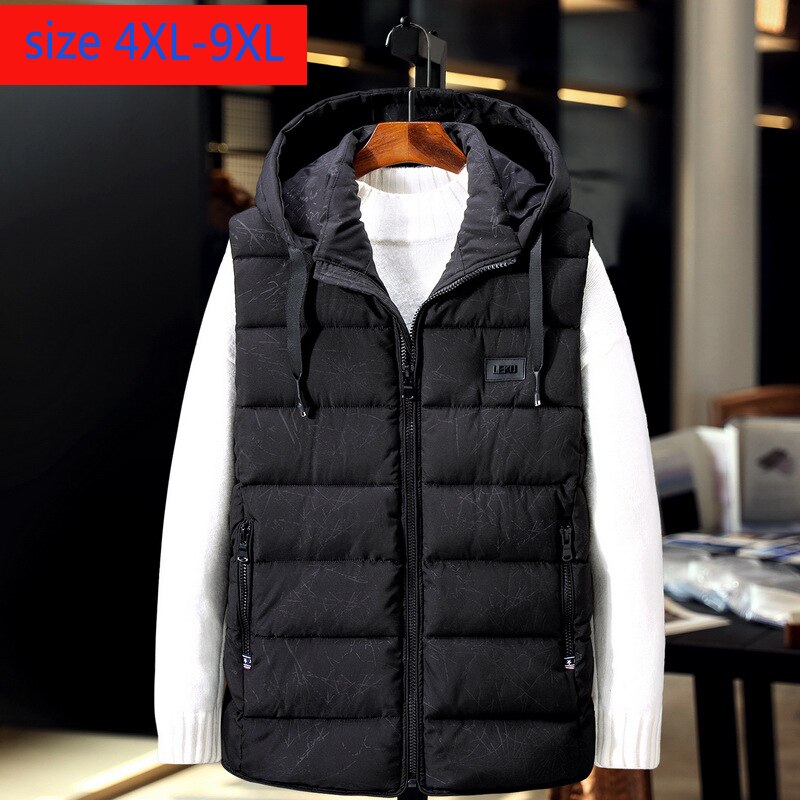 Extra Grote Warm Vest Camouflage Casual Print Losse Mannen Vest Plus Size 4XL 5XL 6XL 7XL 8XL 9XL