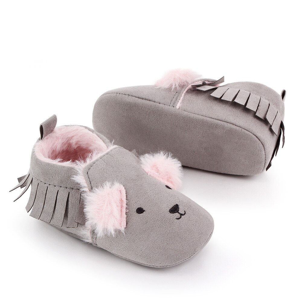 ¡Invierno ! Bonitas botas de bebé de estilo Animal, zapatos de bebé para primeros pasos