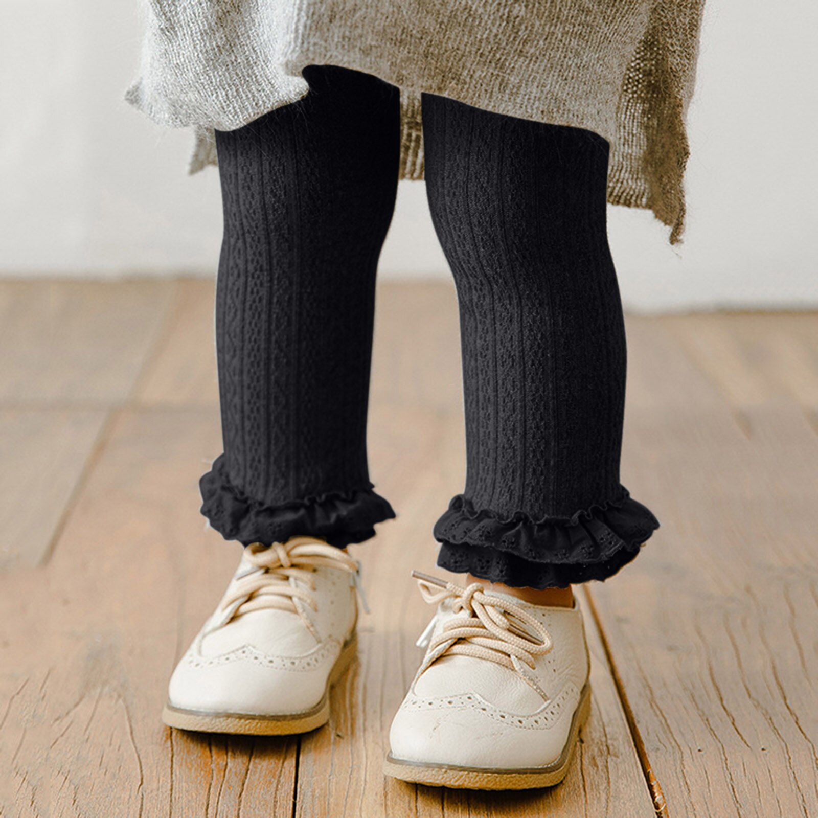 Outono inverno algodão infantil bebê collants crianças rendas collants da criança meninas calça floral anti derrapante collants crianças roupas 3-8y