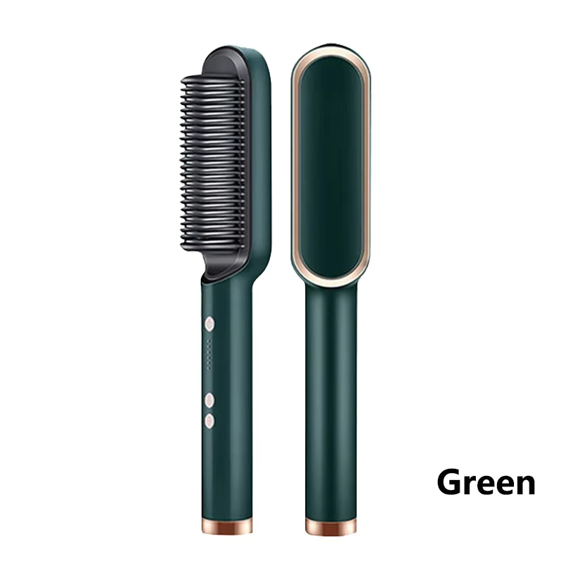 Xiaomi Haarglätter, schnell erhitzt, elektrisch, heißer Kamm, Haarglätter, professionelle Negativ-Ionen-Haarpflege, Frisurbürste: Black / US-Stecker