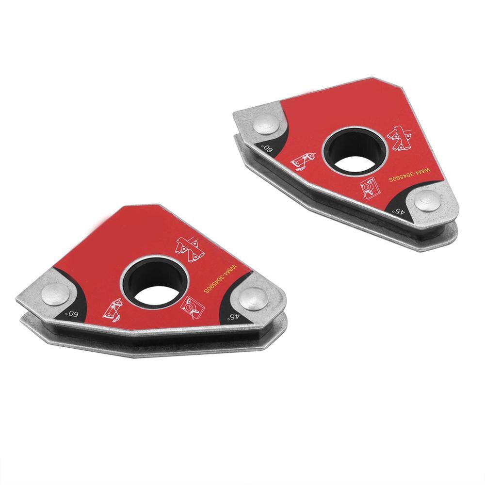 2pcs Multi-hoek Lassen Magneet Neodymium Magnetische Klem voor Elektrische Lassen Iron Zuig Holding Gereedschap