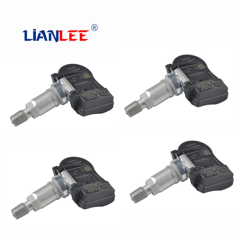 4 Stuks 433Mhz Tpms Bandenspanning Sensoren Voor Renault Megane Laguna Fluence Latitude Oe # 40700-0435R 40700 1859R 40014704R