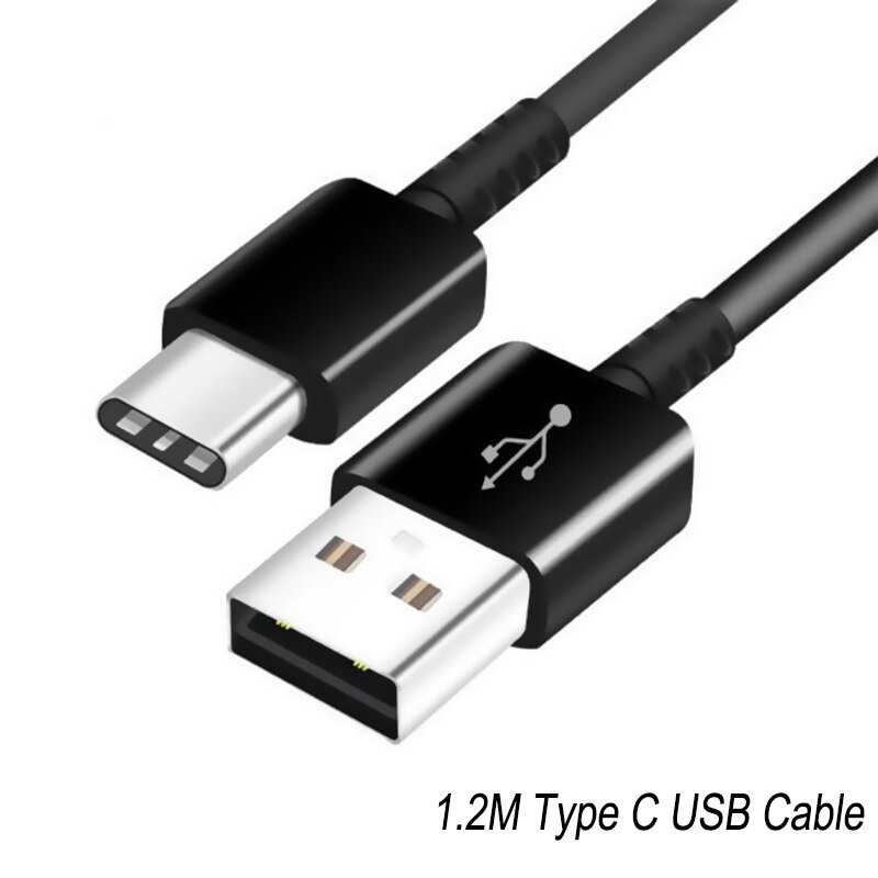 Für Samsung S20 A51 A71 S10 Wand Schnelle ladegerät Typ C Kabel Für Huawei MATE 40 Xiaomi Redmi Android Telefon schnelle Lade Adapter: Black / Only 1m cables