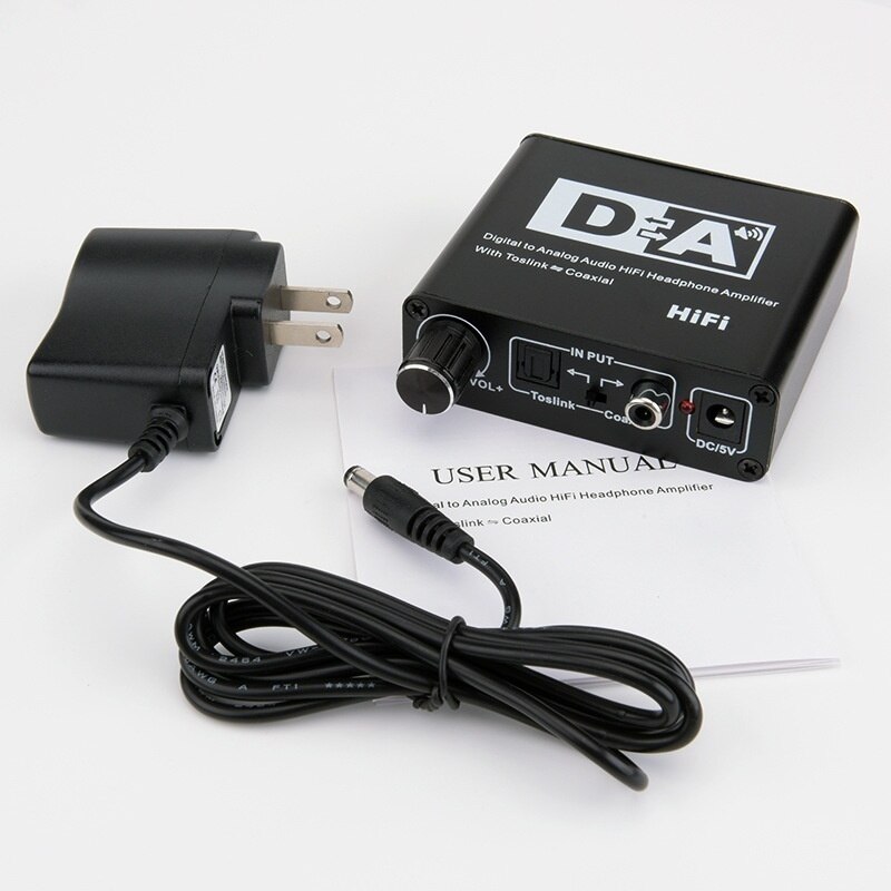 mini høy gjengivelse digital optisk adapter koaksial toslink hjemme-tv signalomformer
