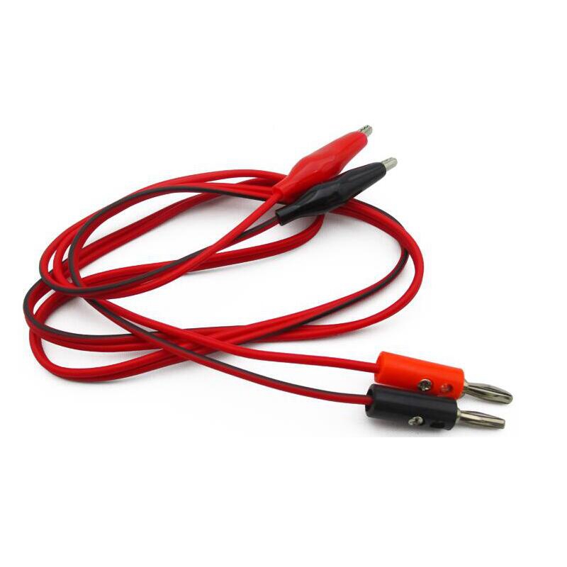 2 pièces/ensemble ligne de Test double extrémité pinces crocodile/alligator et fiche banane tourner ligne de pince crocodile ligne de test câble cuivre pour e