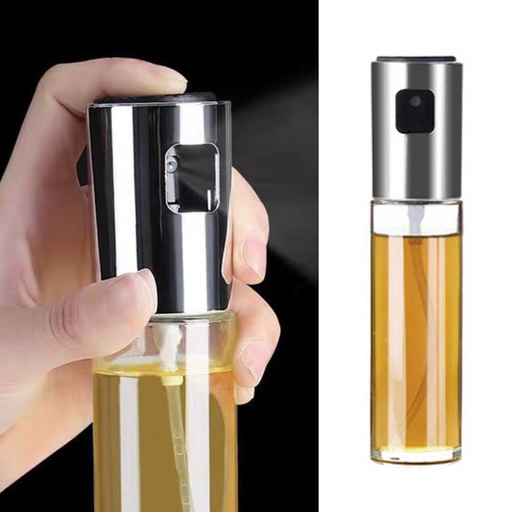 1pc glas olivenolie sprøjte olie spray tom flaske eddike flaske olie dispenser til madlavning salat bbq køkken bagning