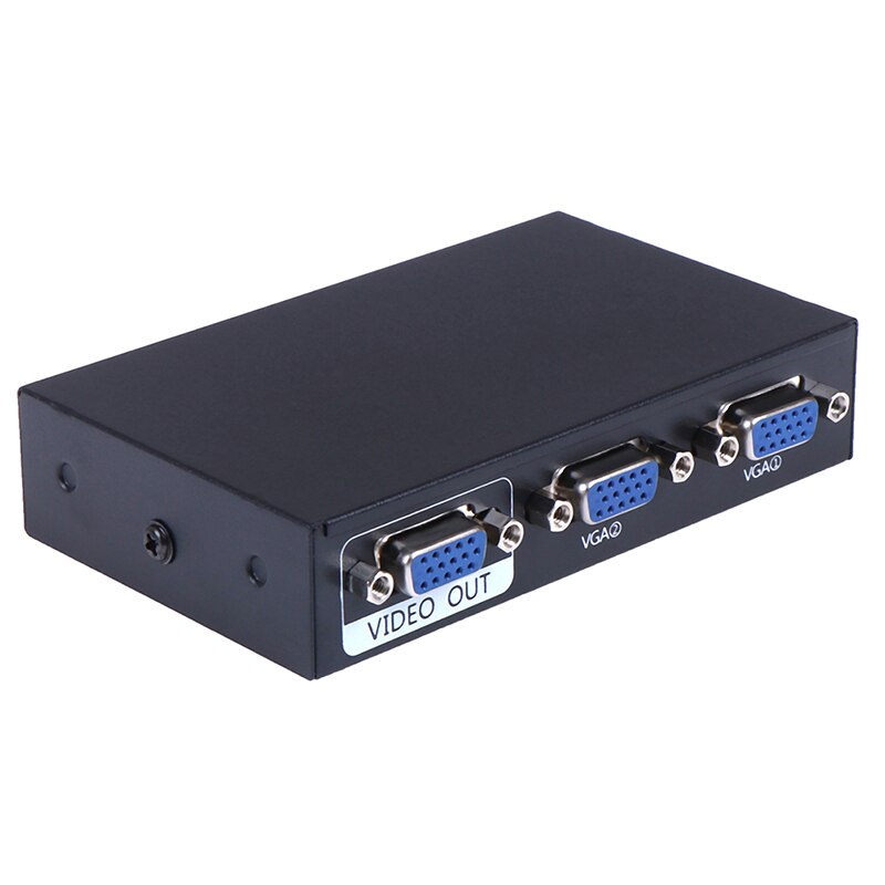 1PCS 2 Port Computer VGA Switcher Sharer KVM Switch Resolution 1920 x 1440