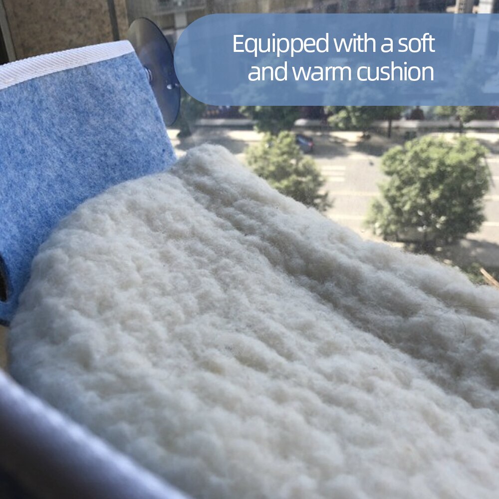 Cat Pet Window Bed Cat Window Perch Cat Hammock Window Seat Cat Bed for Cats Rest House Sun Wall Bed Soft Ferret Cage