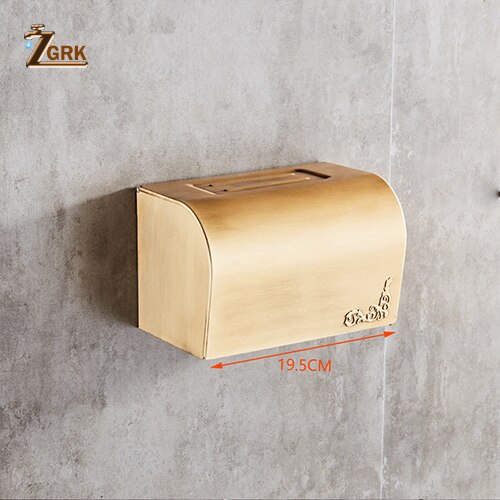 Zgrk space aluminium badeværelsesserie antik børstet håndklædering toiletpapirholder kopholder morgenkåbekrog badeværelse hardware: Gjl 08f