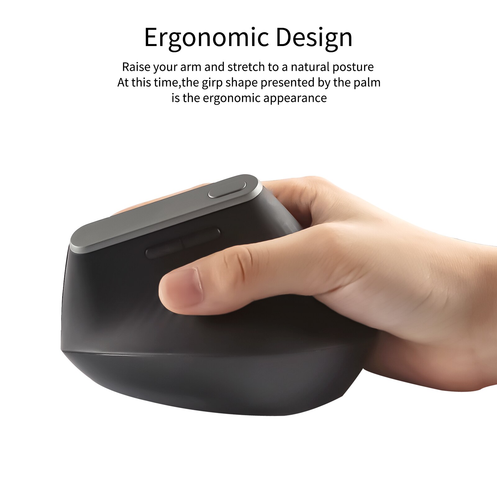 2.4G Wireless Mouse Ergonomic Vertical Mouse Optical Computer Gaming Mice 800/1200/1600 DPI Mouse Gamer For Laptop Desktop PC