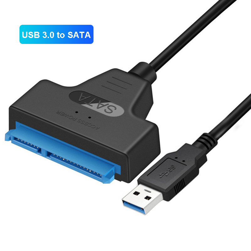 Sata til usb 3.0 / 2.0- kabel op til  to 6 gbps til 2.5 tommer ekstern harddisk, ssd-harddisk, sata 3 22- bens adapter, usb 3.0 to sata iii-kabel: Rød
