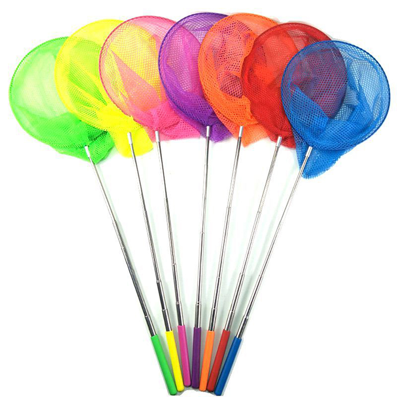 Filet de pêche rétractable en forme d'insectes, papillons et libellules, portable, jeu amusant pour enfants