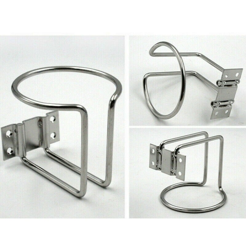 2 stk marin koppholder i rustfritt stål drikkeflaske kan koppholder båt marine yacht bobil ring koppholder bil coasters