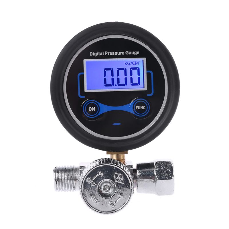 Digitale 1/4 &quot;200PSI Luchtdruk Regulator Gauge Regelklep Voor Spuitpistool