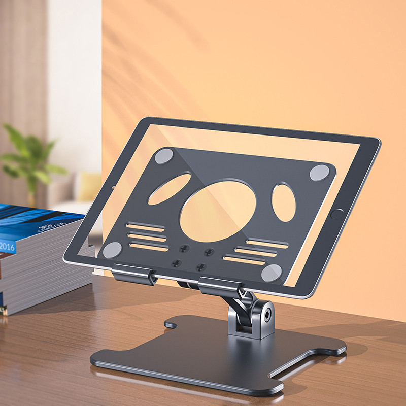 Laptopständer aus aluminiumlegierung für notebooks, macbooks und computer; faltbarer, tragbarer tischständer mit rutschfester, verstellbarer halterung für smartphones und tablets.