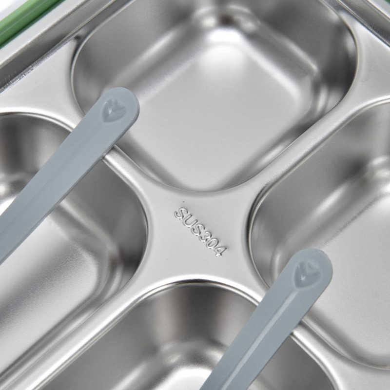 School Kantine Accessoire Grote Ruimte Capaciteit Brede Toepasbaarheid Verdeeld Dinner Tray Container Voor School Kantine