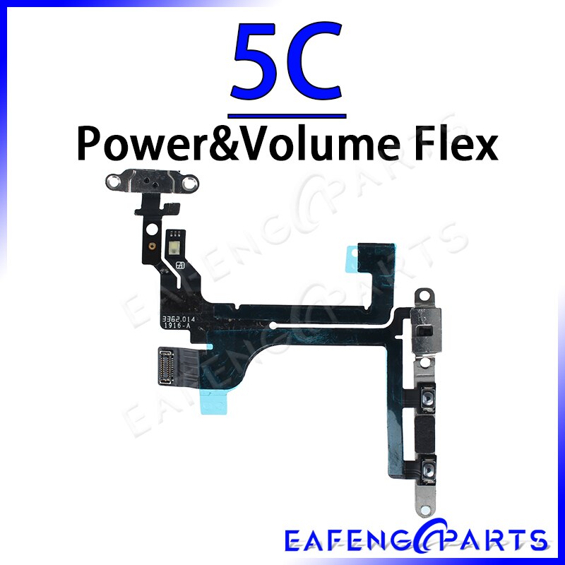 Cable de interruptor para iPhone 5, 5C, 5S, SE, SE2020, 6, 6S, 7, 8 Plus, 6plus, 6splus, 7plus, 8plus: 5C Power N Volume