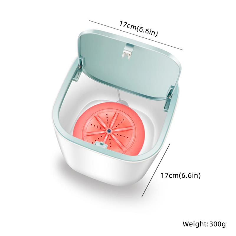 Immunitet Omgivelser ros Mini vaskemaskine ultralyd turbo automatisk elektrisk rent vaskeværktøj til  rejse sovesale usb vaskemaskine bærbar – Grandado
