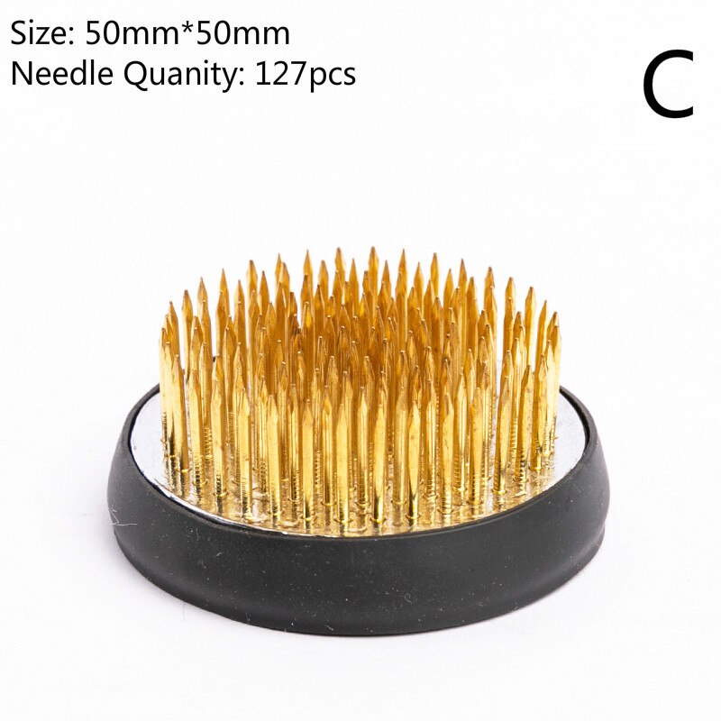 Japanse Ikebana Kenzan Pin Art Vaste Gereedschap Bloem Insert Base Holder Pin Lood Koperen Naald Pin Bloem Regelen Tool: C