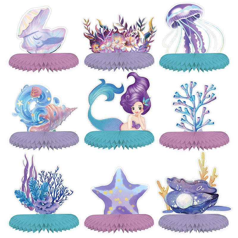 Decoraciones para de cumpleaños de príncipes de sirena, vajilla desechable, bolsa Gif, globo de aluminio, decoración de fondo, suministros para de Baby Shower