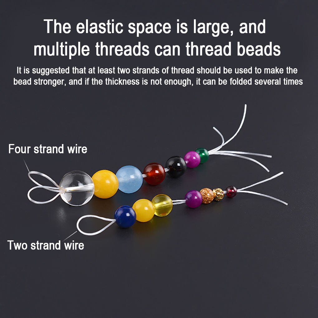 60m/ rull elastisk beading thread smykker diy beading cord armbånd armbånd halskæde anklet elastisk tråd