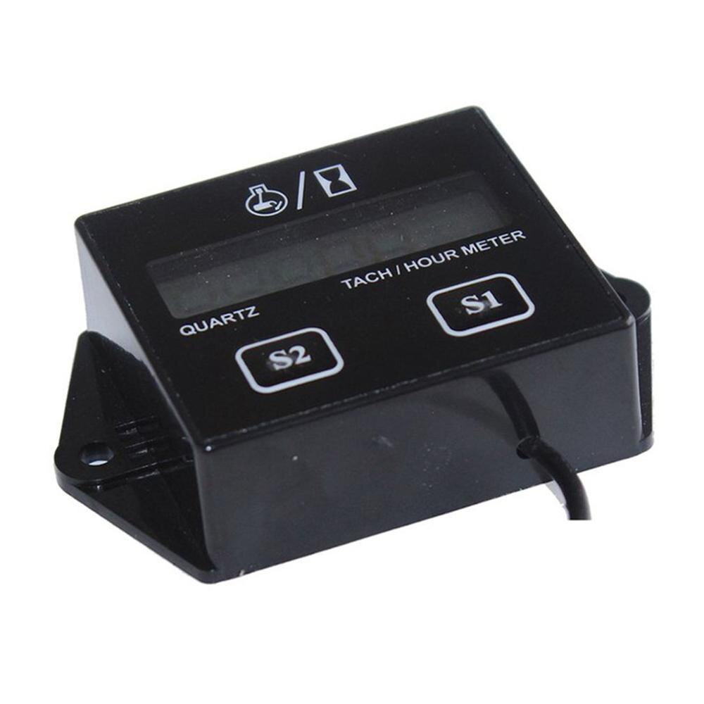 Benzinemotor Toerenteller Timer Vervangbare Batterij Inductieve Digitale Display 2 4-Takt Accumuleren Timer