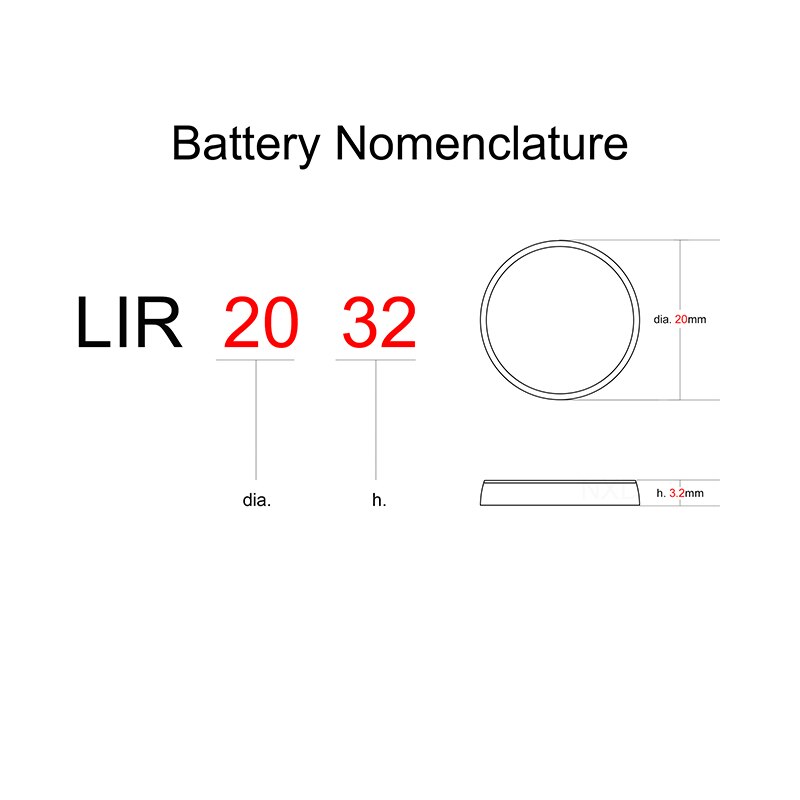 5 pièces Li-ion batterie Rechargeable LIR2032 3.6V Lithium bouton pile bouton cellules de montre LIR 2032 remplace CR2032/ML2032