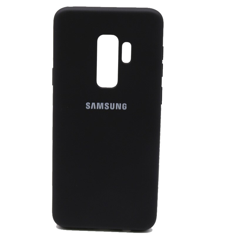 Samsung Galaxy S9/S9 Plus S9 + Seidige Silikon Abdeckung Soft-Touch-Oberfläche Zurück Schutzhülle Für Samsung s9/S9plus: For S9 / Black