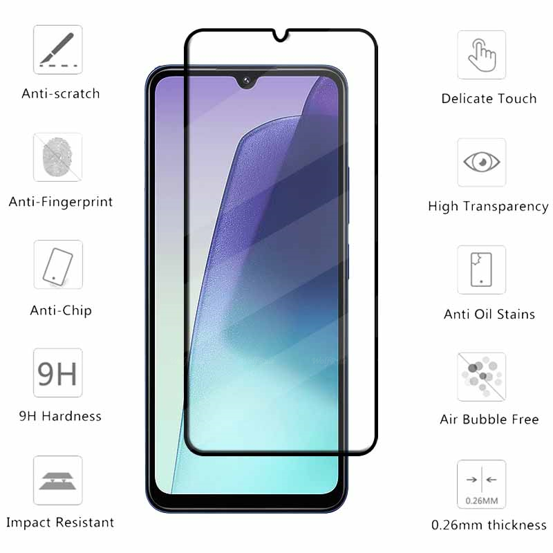 6 en 1 para Redmi 14C vidrio Xiaomi Redmi 14C vidrio templado 9H HD cubierta protectora completa pegamento Protector de pantalla Redmi 14C Len Glass