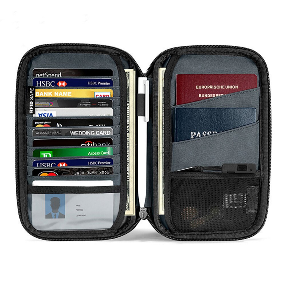 Paspoort Portemonnee Paspoorthouder Multifunctionele Creditcard Pakket Id Document Multi-Card Storage Pack Clutch