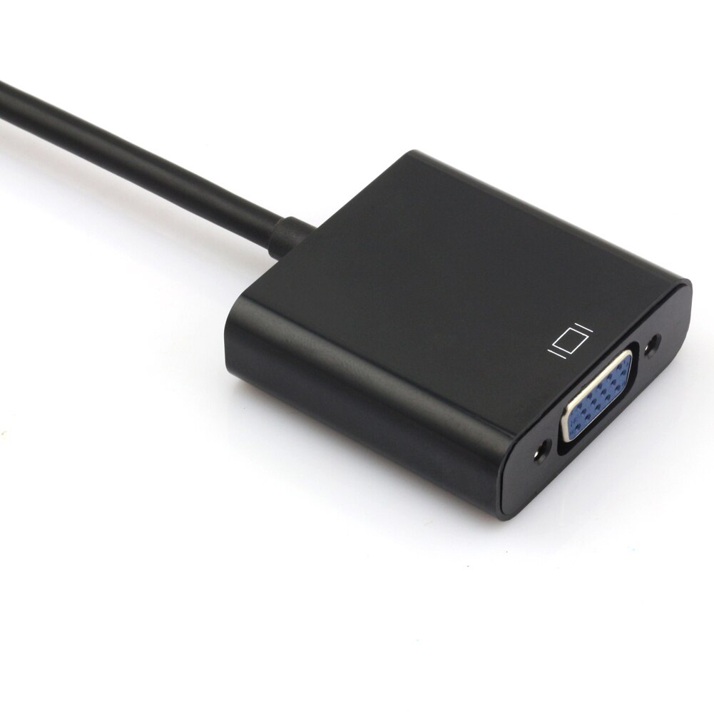 Cablecc HDMI Input to VGA Female Output Projectors Monitors Adapter PC Laptop Black