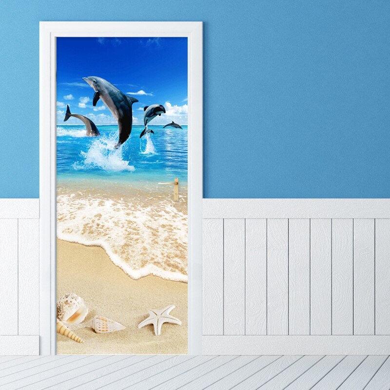 3D Stickers Self-adhesive Creative Door Stickers Living Room Decoration main image 1